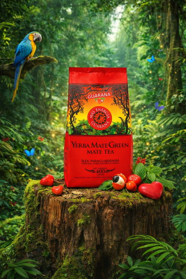 Zestaw Yerba Mate na Walentynki  Guarana 400g Matero Querida Bombilla
