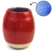 Matero ceramiczne toczone na kole "Truskawka" ~ 360 ml