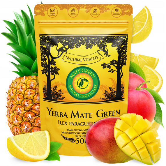 Zestaw Yerba Mate Green Mango Tropicales YerbomoX i TermoMatePRO 500g 0,5kg