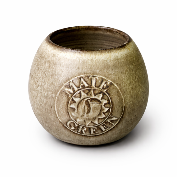 Naczynko do yerba mate TOFI toczone na kole, ceramika handmade  300-350 ml