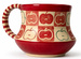 Ceramiczny kubek ręcznie robiony "Rajskie jabłuszko" 450ml