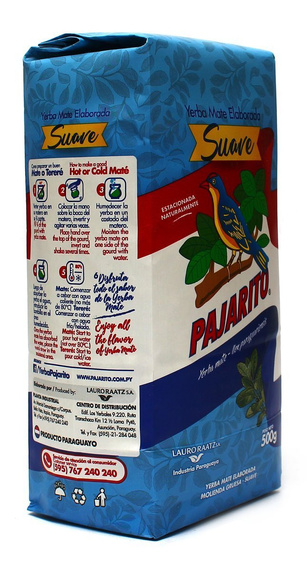 WYPRZEDAŻ Yerba Mate Pajarito Suave 500g - bliski termin "Najlepiej spożyć przed" - do końca kwietnia