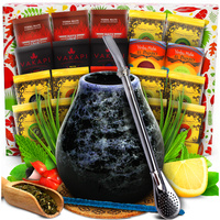 Zestaw NA PREZENT Świąteczny: Yerba Mate 10x50g Tykwa Bombilla + GRATIS MIX 10x50g YERBA MATE i PUDEŁKO!