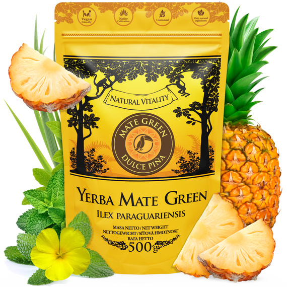 WYPRZEDAŻ - Yerba Mate Green Ananas Terere - 500 g - uszkodzone opakowanie