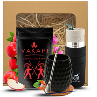 Zestaw Yerba Mate Vakapi Energia Guarana 500g Yerbomox + matero + akcesoria