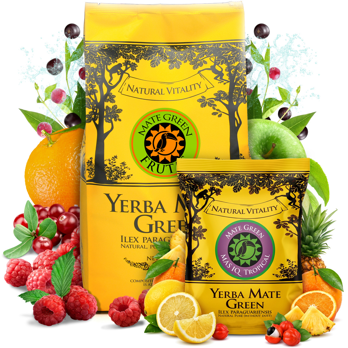 Yerba Mate Green FRUTAS 400g + 50g gratis, 0.45 kg