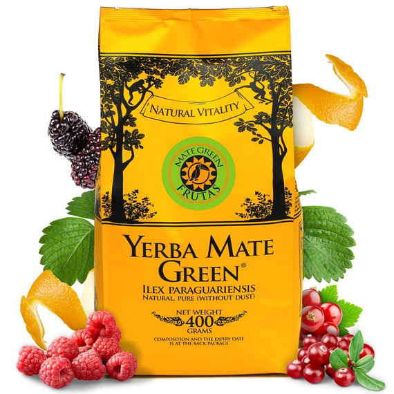 Yerba Mate Green FRUTAS 400g + 50g gratis