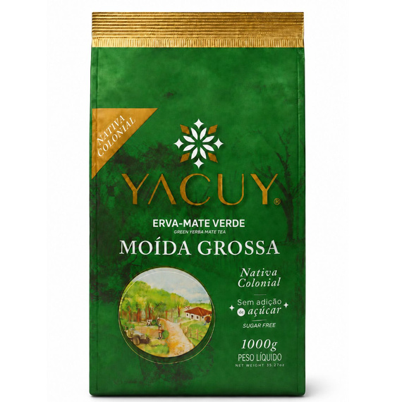  Yerba Mate Yacuy Erva Mate Verde Green Moida Grossa