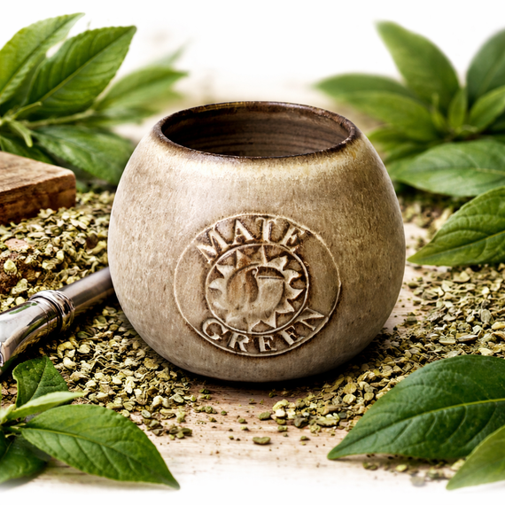 Naczynko do yerba mate TOFI toczone na kole, ceramika handmade  300-350 ml
