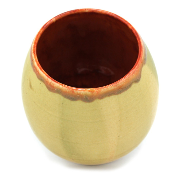 Matero ceramiczne do yerba mate toczone na kole ~320 ml 