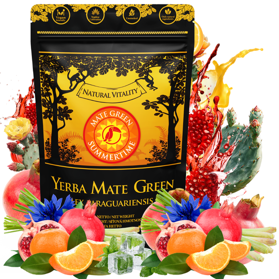 Zestaw Yerba Mate Summertime 500g + Cuia Imbuia + Bombilla LIZA