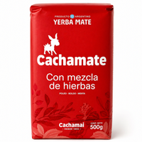 Yerba Mate Cachamate Con Mezcla de Hierbas 500g Rosa ziołowa delikatna