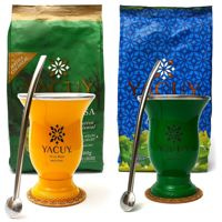 Zestaw Yerba Mate Verde Chimarrao Porongo Bombilla