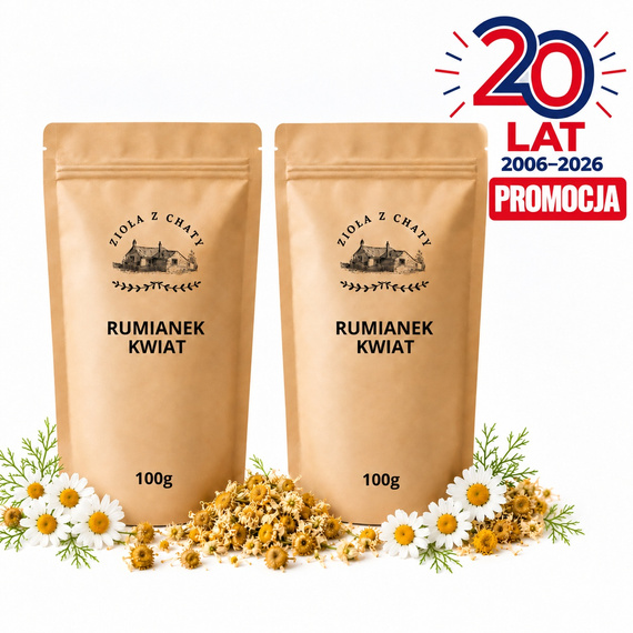 RUMIANEK HERBATA ZIOŁOWA 200g Koszyczek rumianku kwiaty naturalne