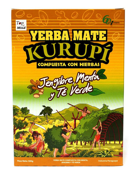 Yerba Mate Kurupi Ginger, Mint and Green Tea