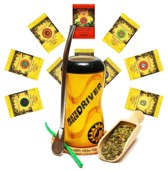 Zestaw Automobile Prima YERBA MATE GREEN 10x50 g