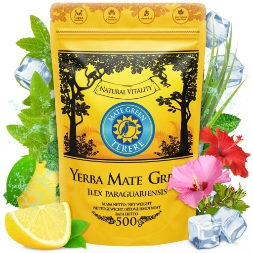 Yerba Mate Yacuy owocowe 3x 500g Cudowne Ożeźwienie Brazylijska Terere 1,5Kg