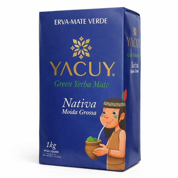  Yerba Mate Yacuy Chimarrao Nativa Moida Grossa Vacuum 1kg