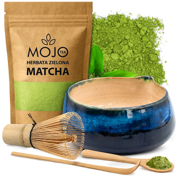 ZESTAW PREZENTOWY 5 SZT DO HERBATY MATCHA ZESTAW DO PARZENIA MATCHY ŁYŻKA + GRATIS yerba