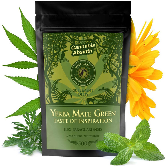 Yerba Tykwa Mate Green Cannabis Absinth 0,5kg 500g