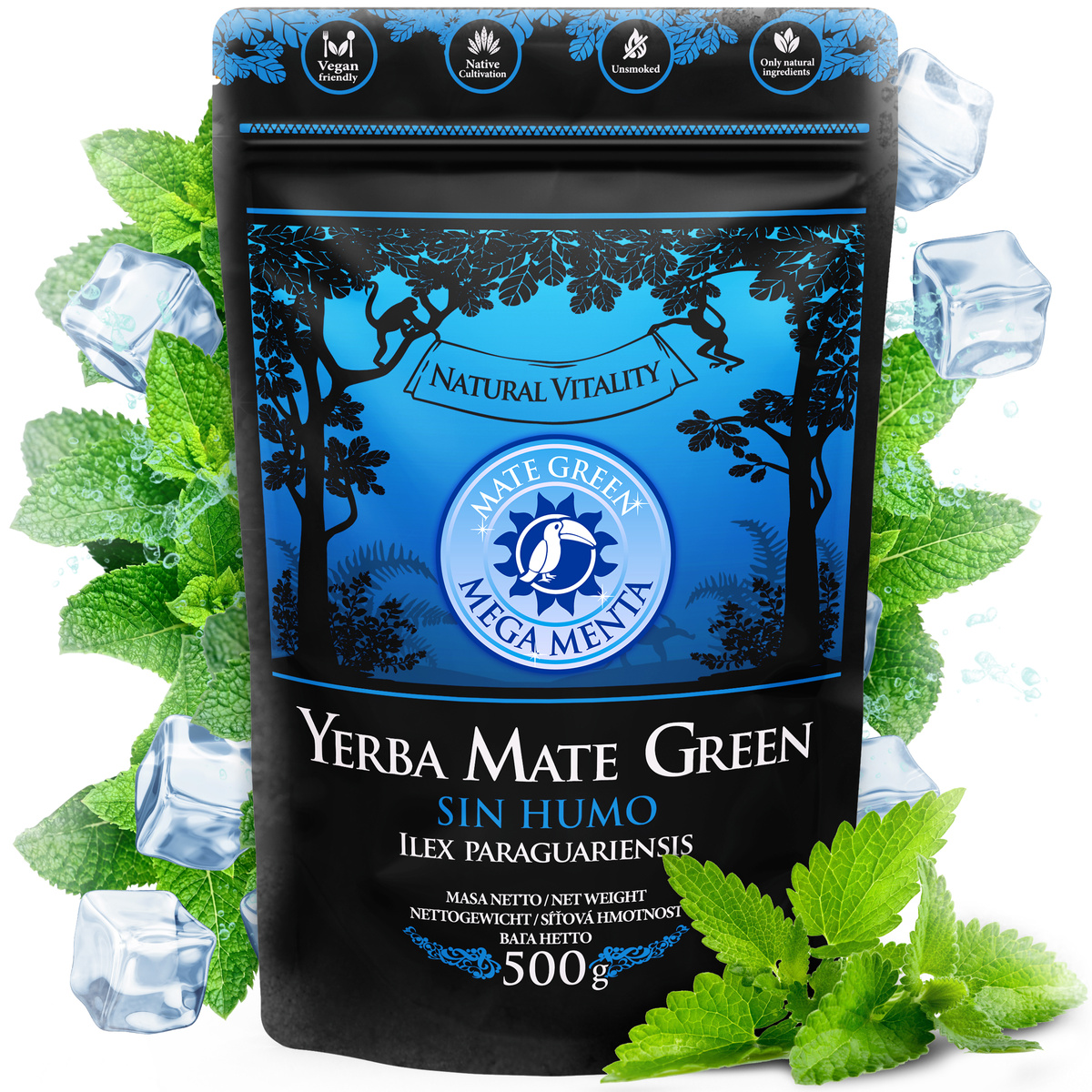 Yerba Mate Green Mega Menta, 0.5 kg