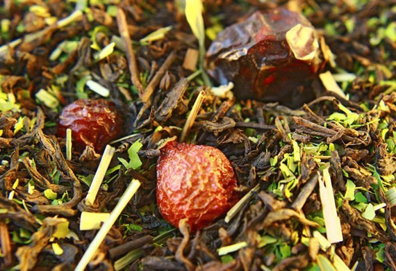 Herbata PU-ERH FITNESS owoc dzikiej róży 50g