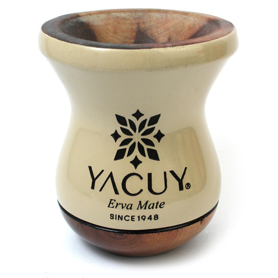 Naczynie do Yerba mate Chimarrao Yacuy Cuia De Madeira Imbuia 200-220 ml - beżowa