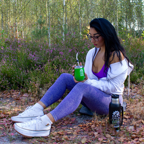 Duży Termos LARGOINOX Black Logo Inox 1,3l system nalewania