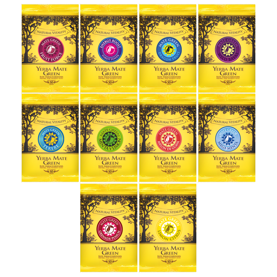 Zestaw z TYKWA yerba mate 10x50g