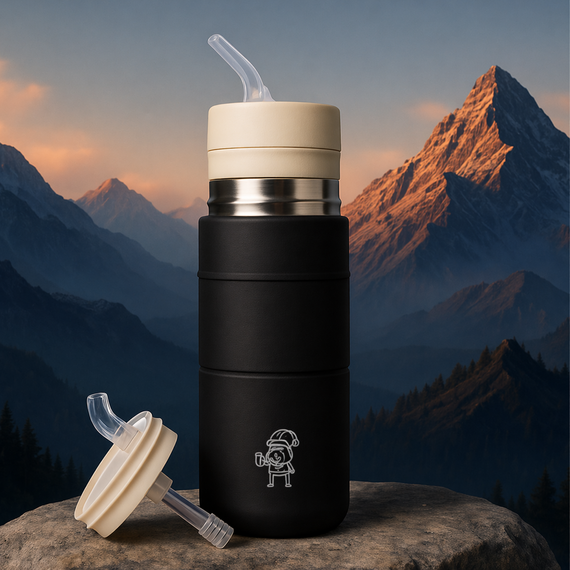 Yerbomos Yerba Club stal nierdzewna czarny 500 ml
