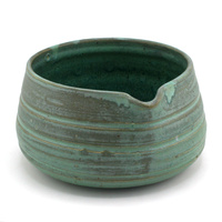 Matchawan Zielony Żuk (chawan) - miseczka, czarka do matchy