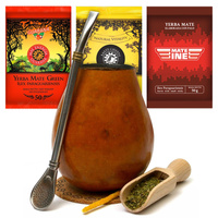 ZESTAW YERBA MATE DUŻA naturalna TYKWA + bombilla