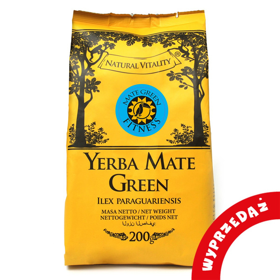 WYPRZEDAŻ - Yerba Mate Green FITNESS 200 g - lekko uszkodzone opakowanie