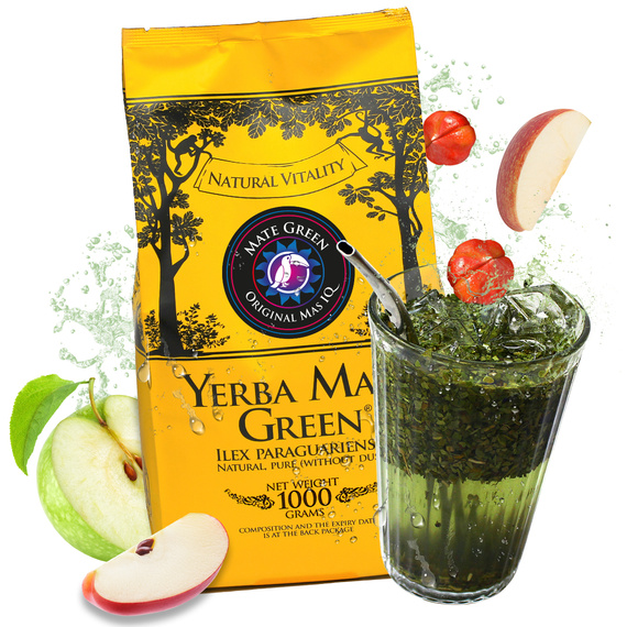 WYPRZEDAŻ - Yerba Mate Green Sin Humo Mas Inteligente IQ 1kg - uszkodzone opakowanie