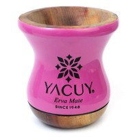 Naczynie do Yerba mate Chimarrao Yacuy Cuia De Madeira Imbuia 200-220 ml - amarantowa