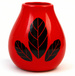 Tykwa ceramiczna Luka Hoja Red naczynie matero do yerba mate