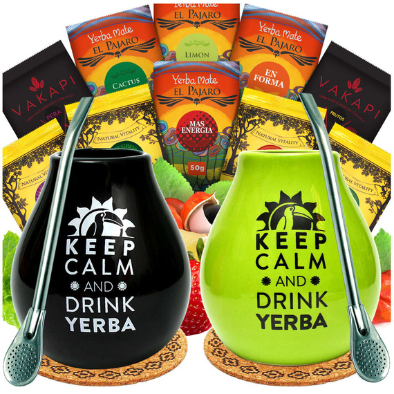 Zestaw na start dla dwojga: Yerba Mate 500g 2 Matero, 2 Bombille - 54% TANIEJ!