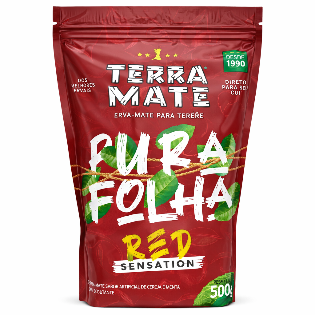 Brazylijska Yerba Mate Terra Mate Pura Folha Red Sensation 500g, 0.5 kg