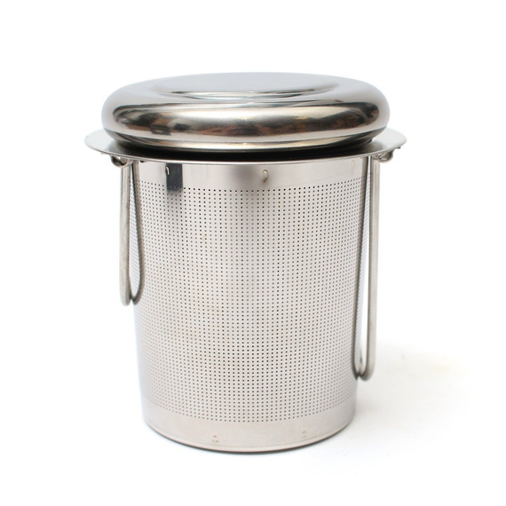 Zaparzacz do herbaty, ziół - Sitko z rączkami i przykrywką / podstawką