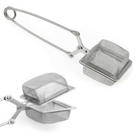 Zaparzacz do herbaty, ziół, yerba mate typu kleszcze - sitko z długą rączką