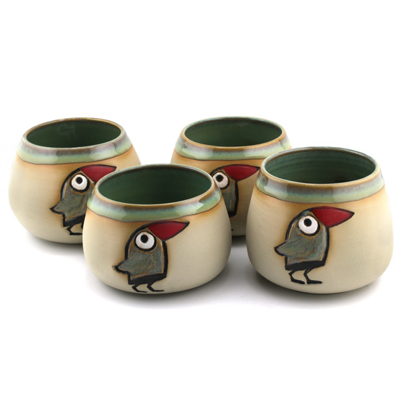 Matero ceramiczne toczone na kole Wrona 280-360 ml 