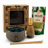 Ceramiczny Zestaw Matcha Tea Set Handmade w pudełku na prezent