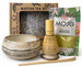 Zestaw Matcha Tea Set z ceramicznymi akcesoriami "Wydmy" handmade w pudełku na prezent