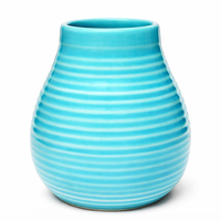 Ceramiczne matero "miodowe" Niebieskie
