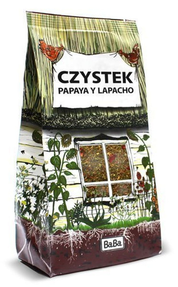 WYPRZEDAŻ CZYSTEK PAPAYA y LAPACHO 150g - krótka data "Najlepiej spożyć przed": 30.07.2026