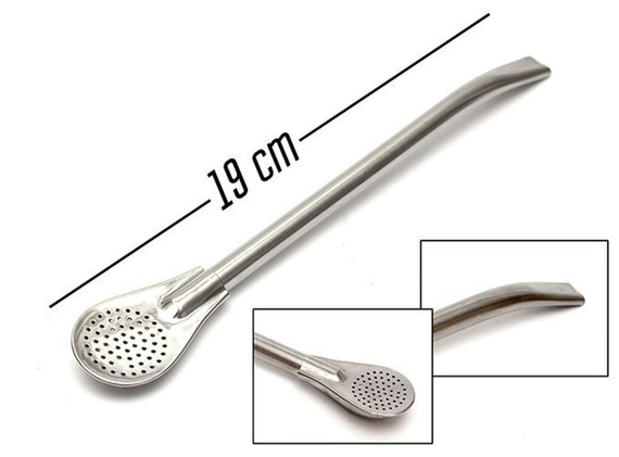 Bombilla do yerba mate LIZA 19 cm stal nierdzewna INOX