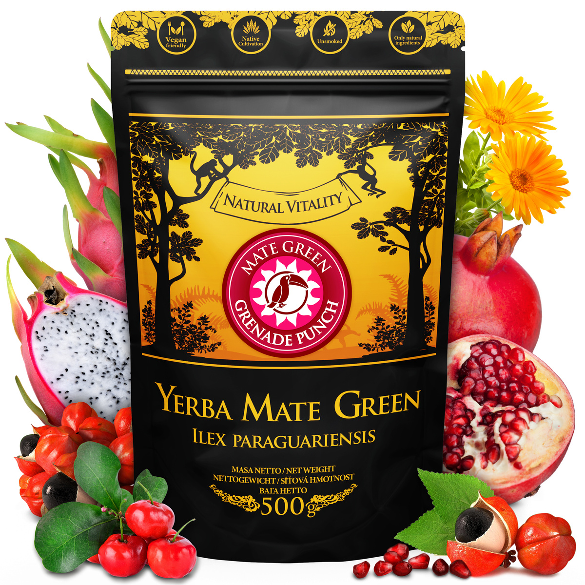 Yerba Mate Green Grenade Punch, 0 kg