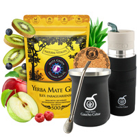 Zestaw Yerba Mate Sin Humo Mas IQ 500g+TermoMate pro+Yerbomox+Akcesoria