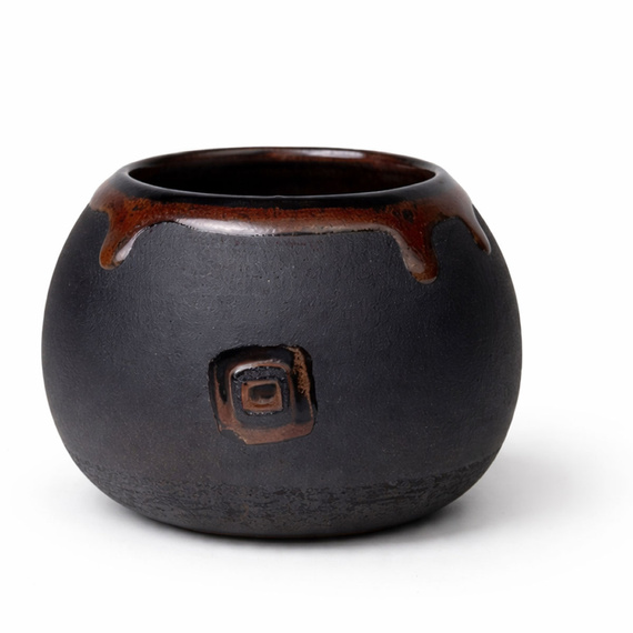 Naczynko do yerba mate HERO toczone na kole, ceramika handmade ~ 250 ml