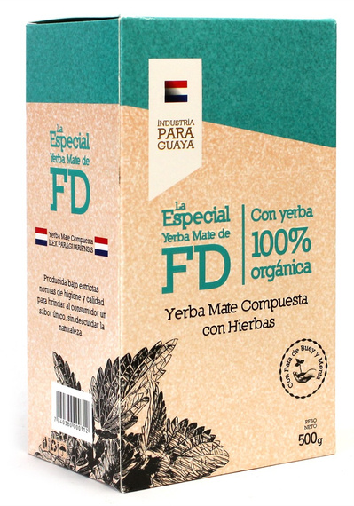 Yerba Mate FD La Especial 500g con Menta y Pata de Buey